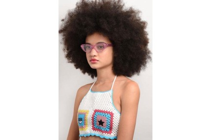 Okulary korekcyjne Chiara Ferragni CF7012 QR0 Kocie oczy Różowe