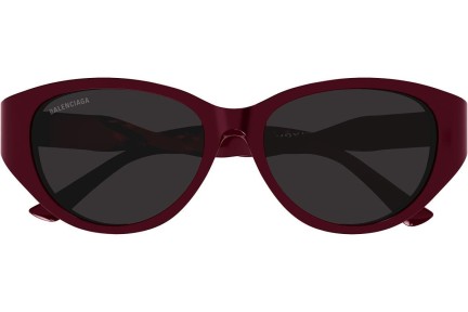 Okulary przeciwsłoneczne Balenciaga BB0209SA 003 Kocie oczy Czerwone