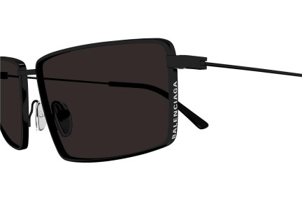 Okulary przeciwsłoneczne Balenciaga BB0195S 001 Prostokątne Czarne