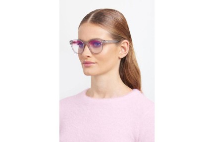 Okulary korekcyjne Chiara Ferragni CF7018/BB KB7/7M blue-light [non-prescription] Okrągłe Szare
