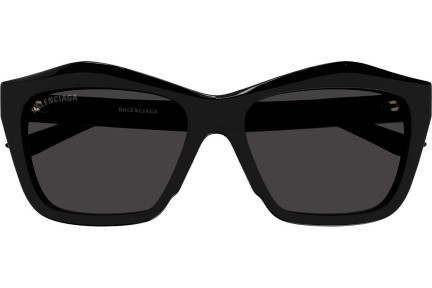 Okulary przeciwsłoneczne Balenciaga BB0216S 001 Kocie oczy Czarne