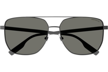 Okulary przeciwsłoneczne Mont Blanc MB0184SK 002 Kwadratowe Szare