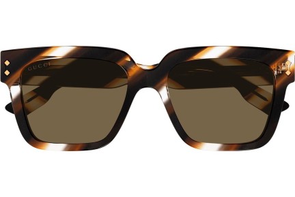 Okulary przeciwsłoneczne Gucci GG1084S 003 Kwadratowe Havana