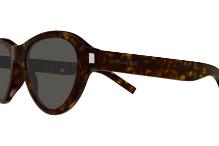 Okulary przeciwsłoneczne Saint Laurent SL520 SUNSET 002 Owalne Havana