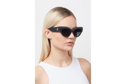 Okulary przeciwsłoneczne Jimmy Choo SONJA/G/N/S 807/9O Kocie oczy Czarne