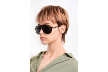 Okulary przeciwsłoneczne Carrera CHAMPION 003/IR Pilotki (Aviator) Czarne