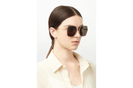 Okulary przeciwsłoneczne Jimmy Choo REYES/S 000/70 Oversize Złote