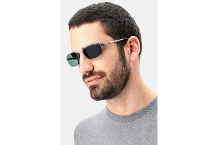Okulary przeciwsłoneczne Carrera CARRERA8043/S R80/QT Prostokątne Srebrne