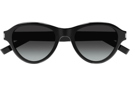 Okulary przeciwsłoneczne Saint Laurent SL520 SUNSET 001 Owalne Czarne