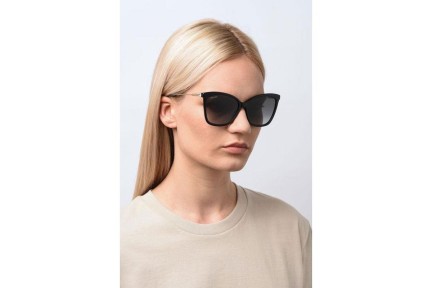 Okulary przeciwsłoneczne Jimmy Choo MACI/S 807/9O Kocie oczy Czarne