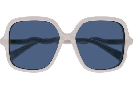 Okulary przeciwsłoneczne Chloe CC0009SA 004 Kwadratowe Białe