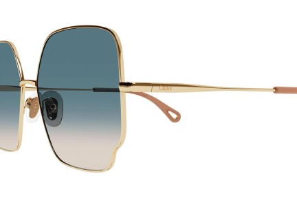 Okulary przeciwsłoneczne Chloe CH0092S 003 Oversize Złote