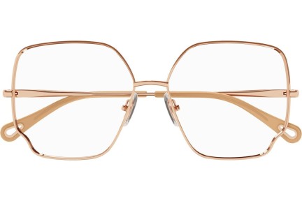 Okulary korekcyjne Chloe CH0096O 006 Oversize Złote