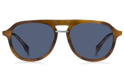 Okulary przeciwsłoneczne BOSS BOSS1435/S 6C5/KU Okrągłe Havana