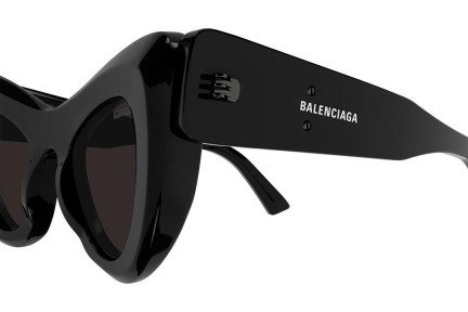 Okulary przeciwsłoneczne Balenciaga BB0204S 001 Kocie oczy Czarne