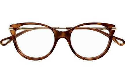 Okulary korekcyjne Chloe CH0058O 001 Kocie oczy Havana