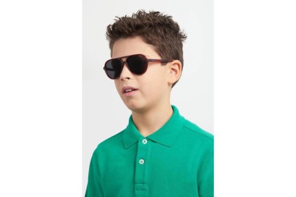 Okulary przeciwsłoneczne Polaroid Junior PLD8046/S C9A/M9 Polarized Pilotki (Aviator) Czerwone