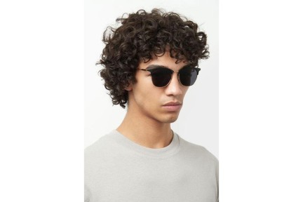 Okulary przeciwsłoneczne HUGO HG1208/S I46/IR Browline Czarne