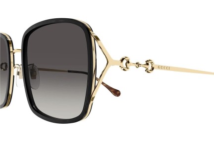 Okulary przeciwsłoneczne Gucci GG1016SK 001 Kwadratowe Czarne