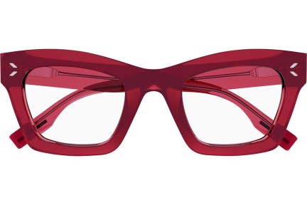 Glasses McQ MQ0343O 003 Kwadratowe Czerwone