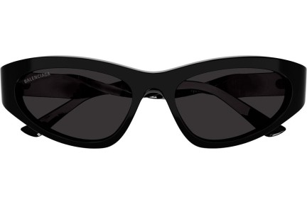 Okulary przeciwsłoneczne Balenciaga BB0207S 001 Kocie oczy Czarne