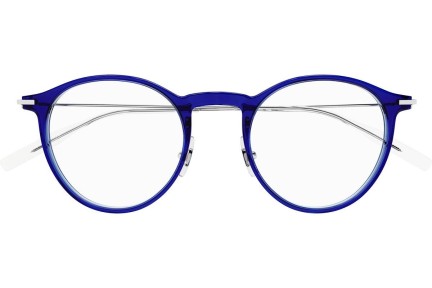 Okulary korekcyjne Mont Blanc MB0099O 006 Okrągłe Niebieskie