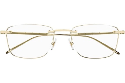 Okulary korekcyjne Mont Blanc MB0215O 001 Prostokątne Złote