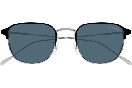 Okulary przeciwsłoneczne Mont Blanc MB0189S 006 Kwadratowe Srebrne