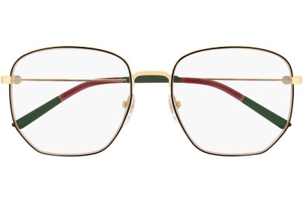 Okulary korekcyjne Gucci GG0396O 001 Kwadratowe Złote