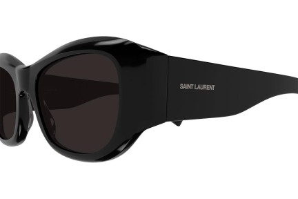 Solbriller Saint Laurent SL498 001 Cat Eye Sort