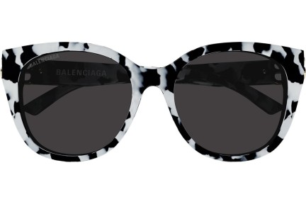 Okulary przeciwsłoneczne Balenciaga BB0103SA 007 Kocie oczy Białe