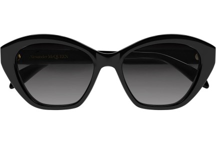 Okulary przeciwsłoneczne Alexander McQueen AM0355S 001 Kocie oczy Czarne