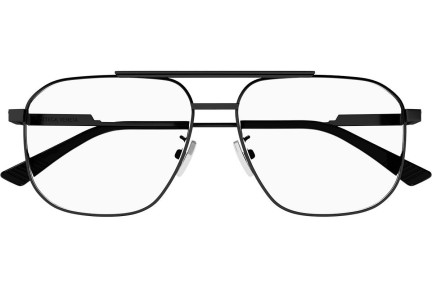 Okulary korekcyjne Bottega Veneta BV1159O 001 Pilotki (Aviator) Czarne