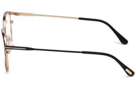 Okulary korekcyjne Tom Ford FT5528-B 002 Okrągłe Czarne