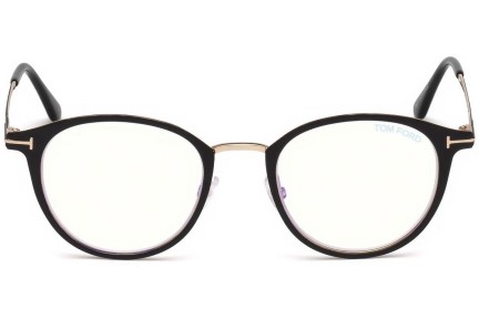 Okulary korekcyjne Tom Ford FT5528-B 002 Okrągłe Czarne