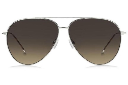 Okulary przeciwsłoneczne BOSS BOSS1461/S TNG/PR Pilotki (Aviator) Srebrne