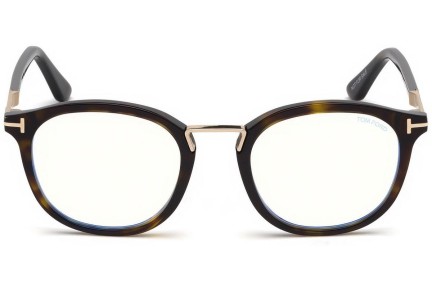 Okulary korekcyjne Tom Ford FT5555-B 052 Okrągłe Havana