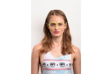 Okulary korekcyjne Chiara Ferragni CF1009 40G Pilotki (Aviator) Żółte
