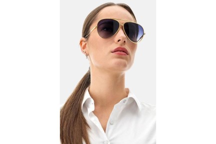 Okulary przeciwsłoneczne Marc Jacobs MJ1007/S 001/9O Pilotki (Aviator) Złote