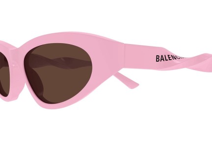 Okulary przeciwsłoneczne Balenciaga BB0207S 004 Kocie oczy Różowe