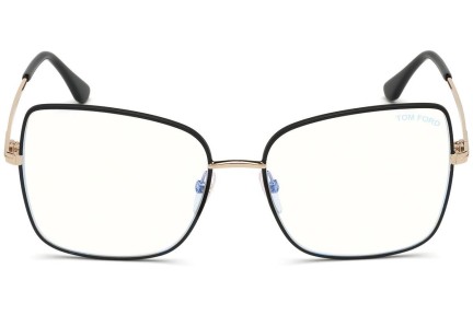 Okulary korekcyjne Tom Ford FT5613-B 002 Kocie oczy Czarne