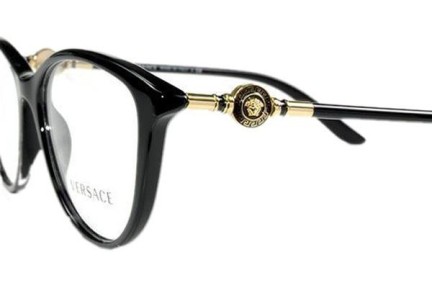 Okulary korekcyjne Versace VE3175 GB1 Kocie oczy Czarne