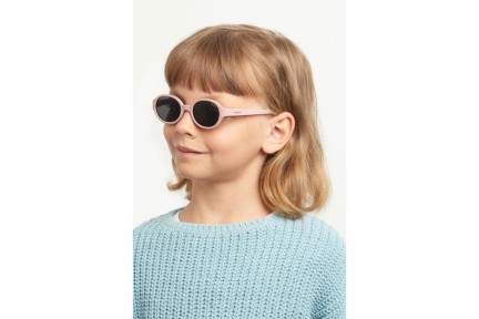 Napszemüvegek Polaroid Junior PLDK004/S 35J/M9 Polarized Ovális Rózsaszín