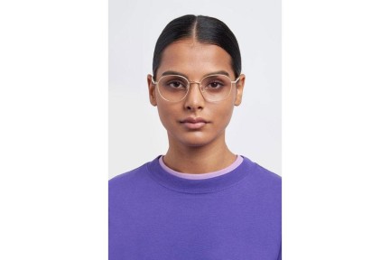 Okulary korekcyjne Polaroid PLDD456/G J5G Okrągłe Złote