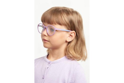 Okulary korekcyjne Polaroid Junior PLDD830 OH0 Okrągłe Fioletowe