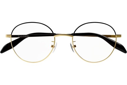 Okulary korekcyjne Alexander McQueen AM0369O 001 Okrągłe Złote