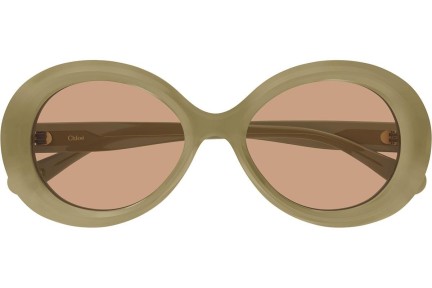 Ochelari de soare Chloe CH0051S 002 Rotunzi Verzi