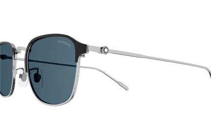 Okulary przeciwsłoneczne Mont Blanc MB0189S 006 Kwadratowe Srebrne