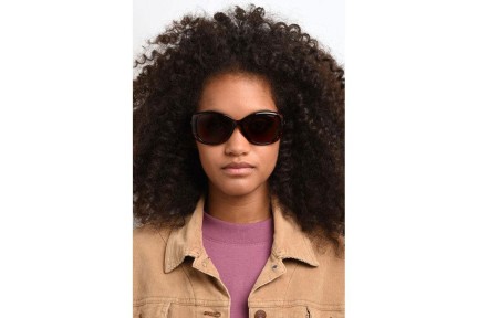 Okulary przeciwsłoneczne Polaroid PLD4014/S V08/HE Polarized Oversize Havana