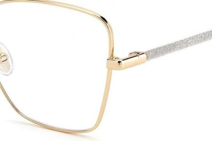 Okulary korekcyjne Jimmy Choo JC333 2M2 Kocie oczy Złote
